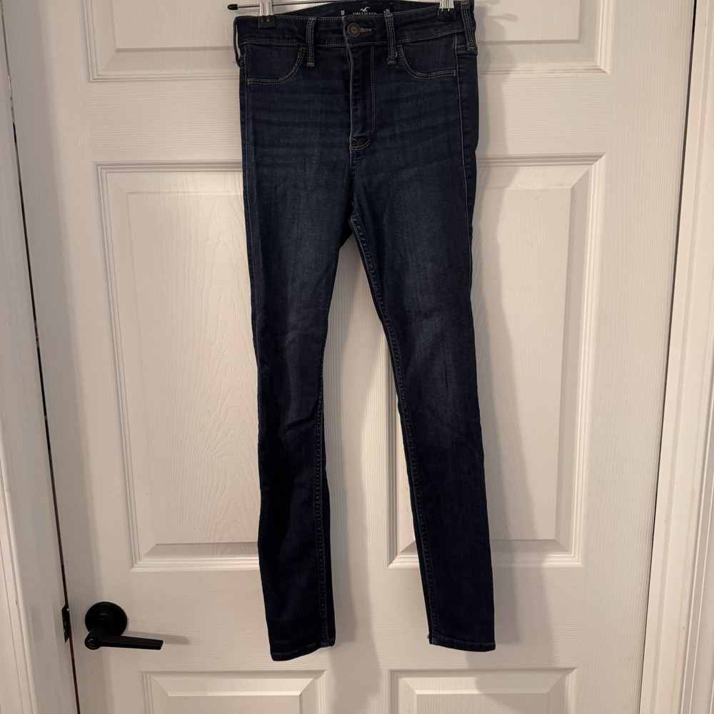 HOLLISTER Womens High‎ Rise Jegging Jeans US 1R  W24 L26 Blue Cotton